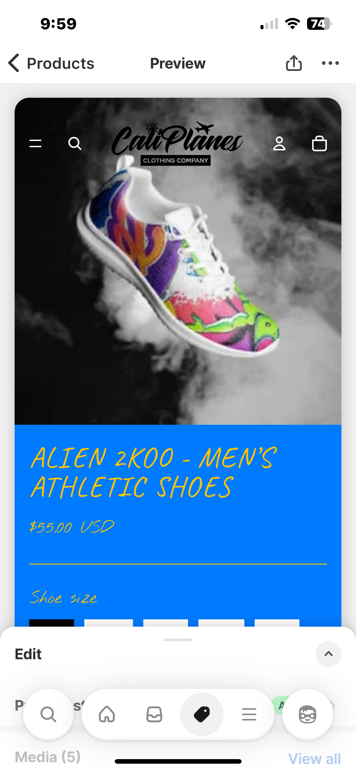 Alien 2koo - Men’s athletic shoes